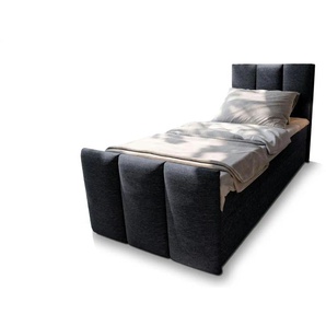 MASSENO Boxbett mit Bettkasten Lago ¦ schwarz ¦ Maße (cm): B: 90 H: 98