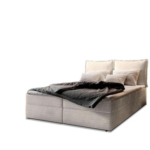 MASSENO Boxbett mit Bettkasten Lente ¦ creme ¦ Maße (cm): B: 160 H: 98