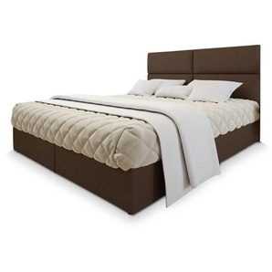 MASSENO Boxbett mit Bettkasten Lonis ¦ braun ¦ Maße (cm): B: 160 H: 98