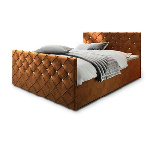MASSENO Boxbett mit Bettkasten Mandi ¦ orange ¦ Maße (cm): B: 160 H: 98
