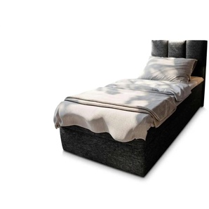 MASSENO Boxbett mit Bettkasten Meril ¦ schwarz ¦ Maße (cm): B: 80 H: 98