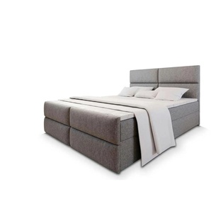 MASSENO Boxbett mit Bettkasten Mulen ¦ grau ¦ Maße (cm): B: 160 H: 98