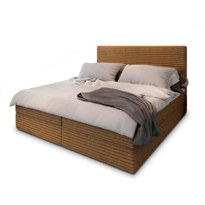 MASSENO Boxbett mit Bettkasten - orange - Materialmix - 180 cm - 98 cm | Möbel Kraft