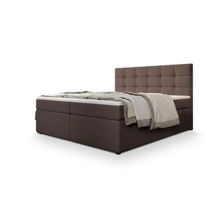 MASSENO Boxbett mit Bettkasten Palma ¦ braun ¦ Maße (cm): B: 160 H: 120