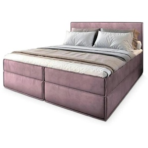 MASSENO Boxbett mit Bettkasten Pellio ¦ lila/violett ¦ Maße (cm): B: 140 H: 98