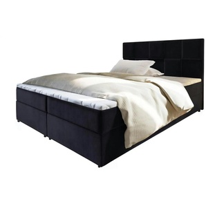 MASSENO Boxbett mit Bettkasten Prata ¦ schwarz ¦ Maße (cm): B: 160 H: 98