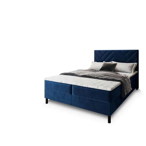 MASSENO Boxbett mit Bettkasten Rokis ¦ blau ¦ Maße (cm): B: 140 H: 98