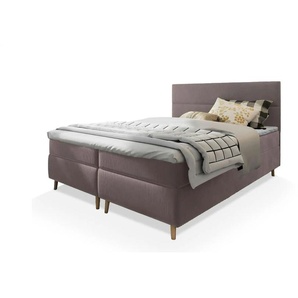 MASSENO Boxbett mit Bettkasten - rosa/pink - Materialmix - 140 cm - 108 cm | Möbel Kraft