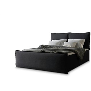 MASSENO Boxbett mit Bettkasten - schwarz - Materialmix - 140 cm - 98 cm | Möbel Kraft