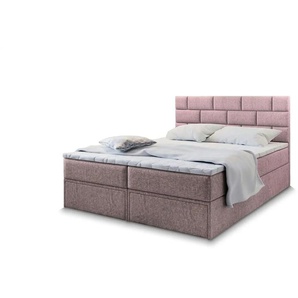 MASSENO Boxbett mit Bettkasten und 2 Schubladen Arinos ¦ rosa/pink ¦ Maße (cm): B: 140 H: 98