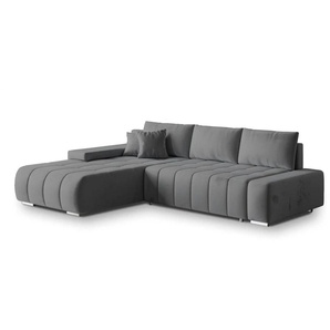 MASSENO Ecksofa mit Schlaffunktion Alese ¦ grau ¦ Maße (cm): B: 265 H: 85