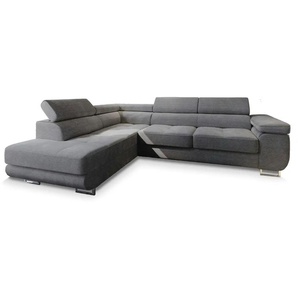 MASSENO Ecksofa mit Schlaffunktion Apiro ¦ grau ¦ Maße (cm): B: 277 H: 90