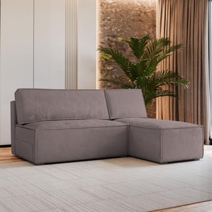 Masseno Ecksofa BRISO M mit Schlaffunktion L-Form, Sofa mit Bettkasten, Wohnzimmersofa, Couch, Soffa, Bettsofa, Couchgarnitur- Lila, MONOLITH 62 BRISO M MONOLITH 62
