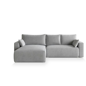 MASSENO Ecksofa mit Schlaffunktion Foril ¦ grau ¦ Maße (cm): B: 265 H: 83