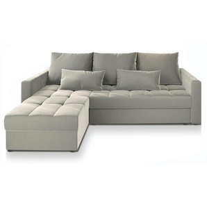 MASSENO Ecksofa mit Schlaffunktion Kos - beige - Materialmix - 220 cm - 85 cm | Möbel Kraft