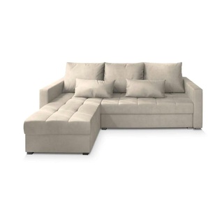 MASSENO Ecksofa  Kos ¦ creme ¦ Maße (cm): B: 220 H: 85