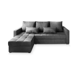 MASSENO Ecksofa Kos - grau - Materialmix - 220 cm - 85 cm | Möbel Kraft