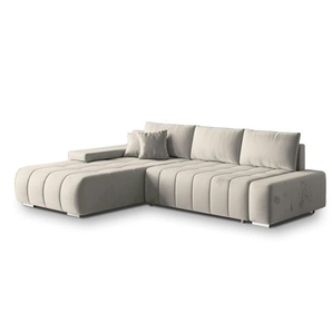 MASSENO Ecksofa mit Schlaffunktion Alese ¦ creme ¦ Maße (cm): B: 265 H: 85