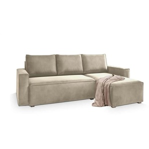 MASSENO Ecksofa mit Schlaffunktion Siles ¦ creme ¦ Maße (cm): B: 230 H: 85