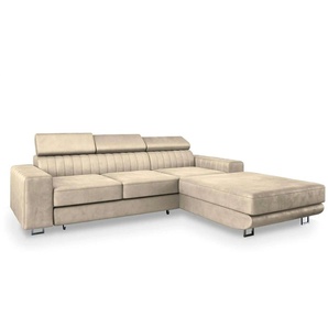 MASSENO Ecksofa mit Schlaffunktion Noto ¦ creme ¦ Maße (cm): B: 267 H: 89