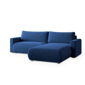 MASSENO Ecksofa mit Schlaffunktion Turin - blau - Materialmix - 265 cm - 83 cm | Möbel Kraft