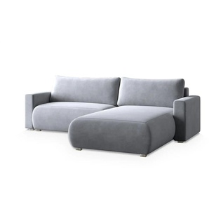 MASSENO Ecksofa mit Schlaffunktion Turin ¦ grau ¦ Maße (cm): B: 265 H: 83