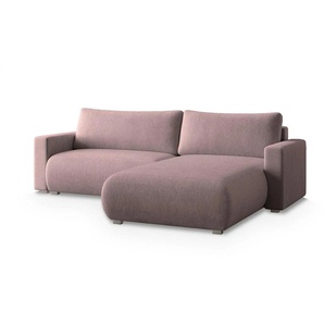 MASSENO Ecksofa mit Schlaffunktion Turin  ¦ lila/violett ¦ Maße (cm): B: 265 H: 83