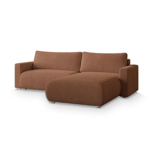 MASSENO Ecksofa mit Schlaffunktion Turin - orange - Materialmix - 265 cm - 83 cm | Möbel Kraft