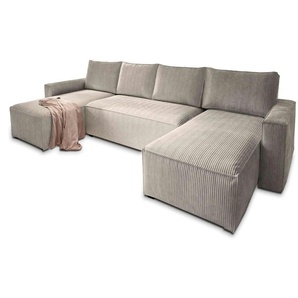 MASSENO Wohnlandschaft mit Schlaffunktion Aspra ¦ beige ¦ Maße (cm): B: 295 H: 85
