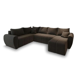 MASSENO Wohnlandschaft Madison - braun - Materialmix - 303 cm - 82 cm | Möbel Kraft