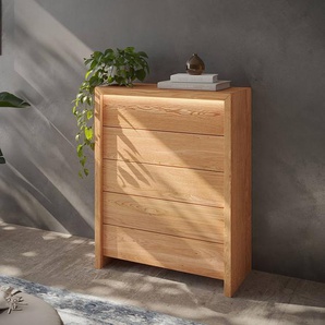 Massive Kommode mit Schubladen 88 x 108 x 40cm Braun