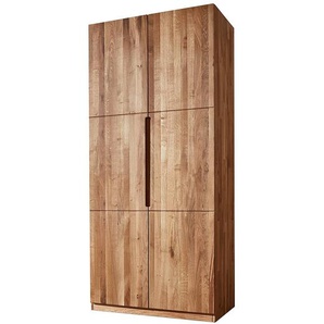 Massiver Drehtürenschrank 102cm Braun