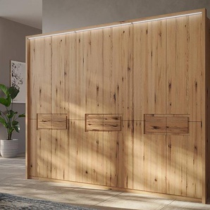 Massiver Drehtürenschrank 302cm Braun