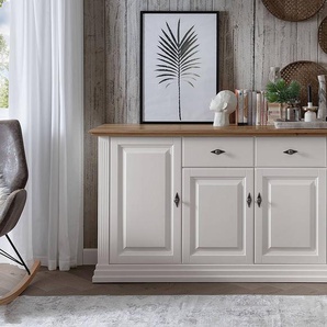 Massives Sideboard 202cm Weiß