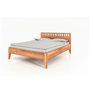 Massivholzbett Erik ¦ holzfarben ¦ Maße (cm): B: 185 H: 92