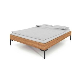 Massivholzbett ohne Kopfteil Clara ¦ holzfarben ¦ Maße (cm): B: 180 H: 38