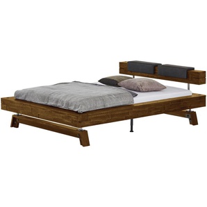 Massivholz-Bettgestell  Inca  ¦ braun ¦ Maße (cm): B: 168 H: 74