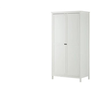 Massivholz-Drehtürenschrank  Landliv ¦ weiß ¦ Maße (cm): B: 106 H: 210 T: 60.0