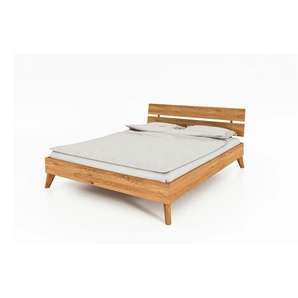 Massivholzbett  Albert ¦ holzfarben ¦ Maße (cm): B: 145 H: 88