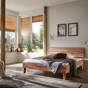 Massivholzbett Coroo I 180 x 200cm Massivholz Kernbuche, geölt Braun Buche