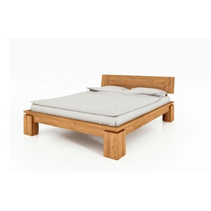 Massivholzbett hoch Theo ¦ holzfarben ¦ Maße (cm): B: 128 H: 83