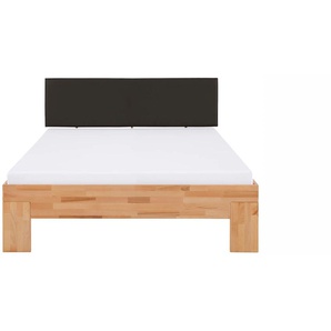 Massivholzbett HOME AFFAIRE Toronto Betten Gr. Mit Kopfteil, Liegefläche B/L: 140 cm x 200 cm, beige (kernbuche) Bettgestell Massivholzbett Polsterbetten Massivholzbetten Betten