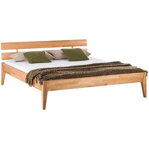 Massivholzbett JillWOOD 160 x 200cm Massivholz Kernbuche, geölt Braun/Beige Kernbuche