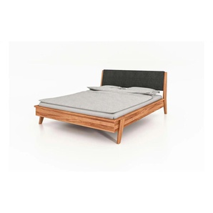 Massivholzbett mit gepolstertem Kopfteil Hugo ¦ holzfarben ¦ Maße (cm): B: 149 H: 93