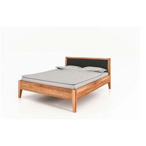 Massivholzbett mit gepolstertem Kopfteil Erik ¦ holzfarben ¦ Maße (cm): B: 185 H: 92