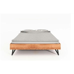 Massivholzbett ohne Kopfteil Karl ¦ holzfarben ¦ Maße (cm): B: 120 H: 38