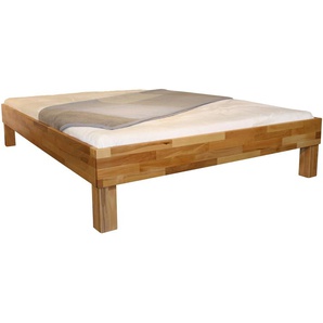 Massivholzbett FUTON, Kernbuche 140x200cm