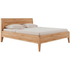 Massivholzbett Tanville 180 x 200cm Kernbuche Braun/Kernbuche Buche