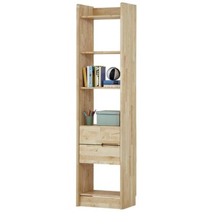 Massivholzregal STOR mit Doppelschublade, Birke