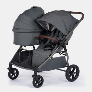 Mast – M. Twin x – Geschwisterwagen mit verstellbarem Schiebegriff und HP – Rädern – Volcanic Ash 185274